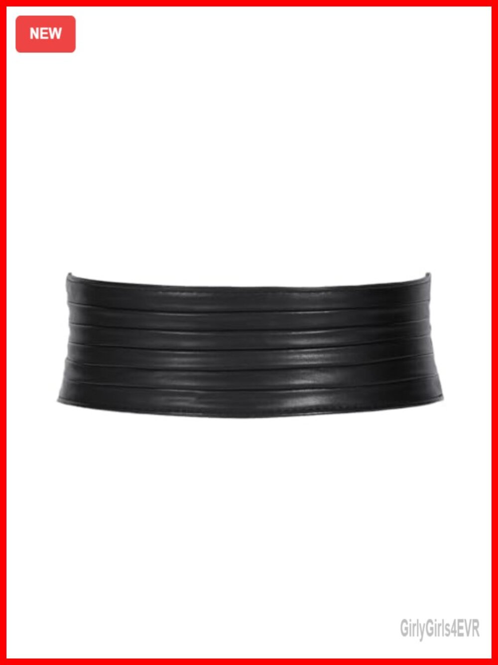 Women's Wide Elastic Belt Faux Leather Stretchy Waist Cincher for Dresses